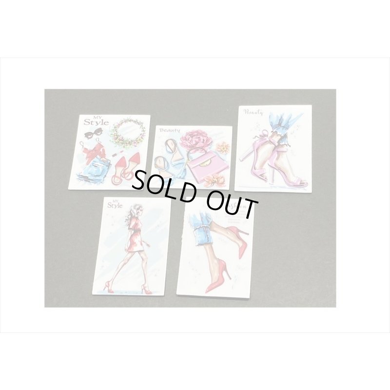 画像7: オシャレなレディ＊(8)・おだんごヘアの女性＊15枚＊海外製