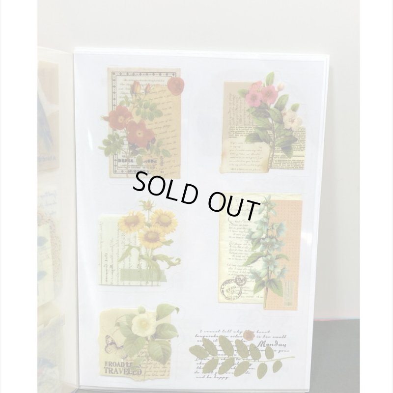 画像6: 防水PETシール帳＊草木と動物＊ダイカット＊20シート＊海外製