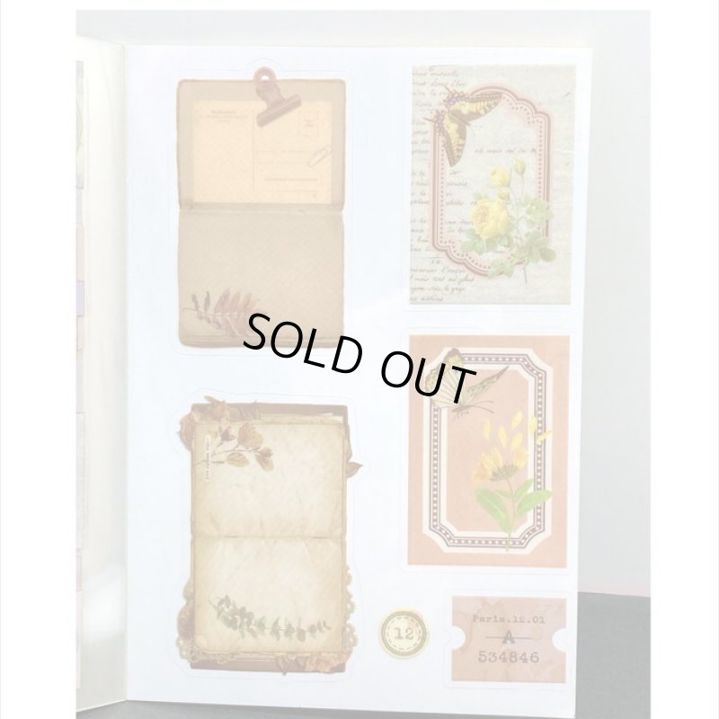 画像13: 防水PETシール帳＊手紙＊ダイカット＊20シート＊海外製