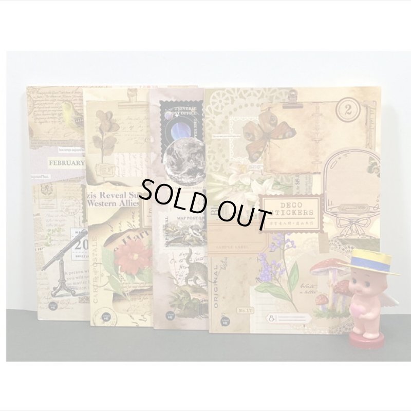 画像20: 防水PETシール帳＊草木と動物＊ダイカット＊20シート＊海外製