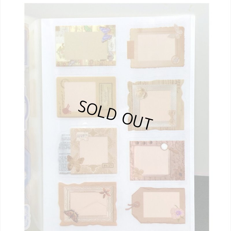 画像12: 防水PETシール帳＊手紙＊ダイカット＊20シート＊海外製