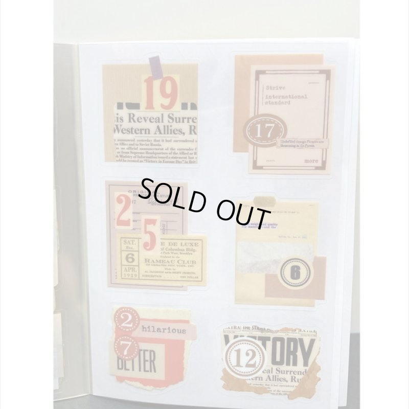 画像10: 防水PETシール帳＊草木と動物＊ダイカット＊20シート＊海外製