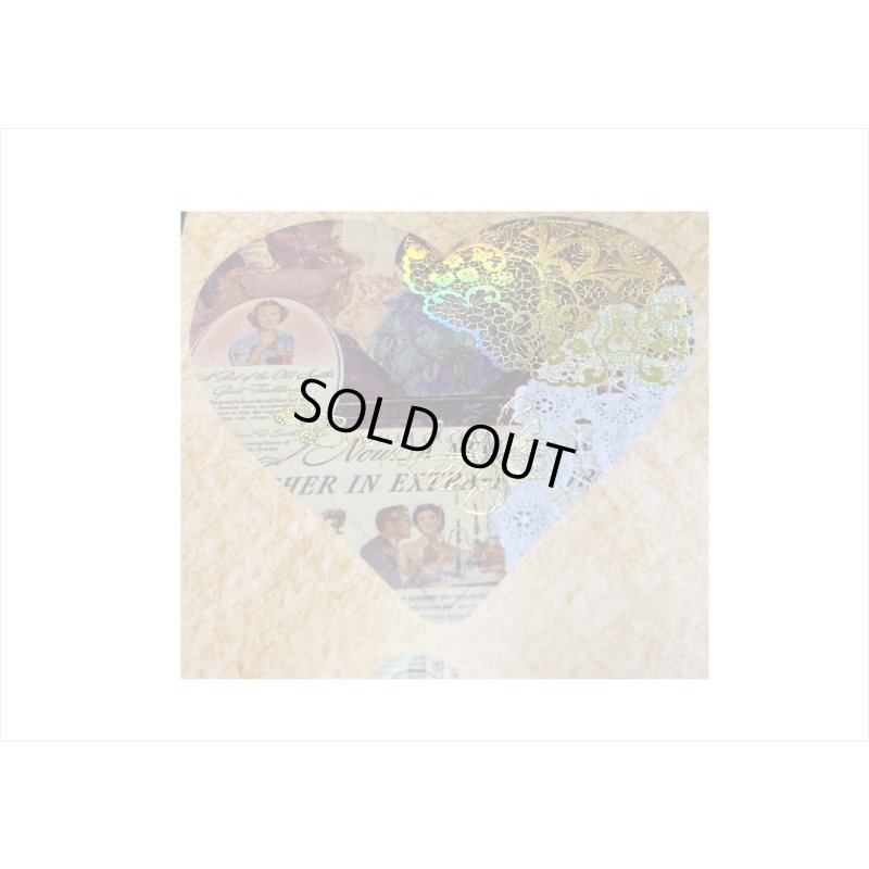 画像5: ブラウン＊正方形のシールブック＊金箔入りダイカットシール付き＊20枚＊海外製