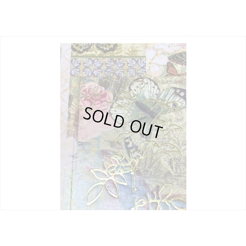 画像6: イエロー＊正方形のシールブック＊金箔入りダイカットシール付き＊20枚＊海外製