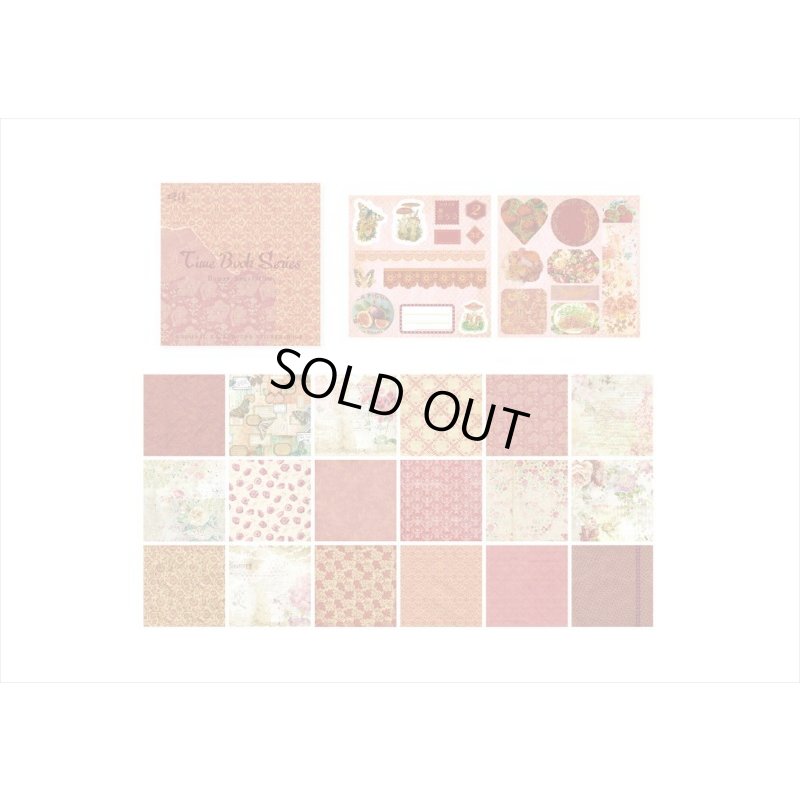 画像7: レッド＊正方形のシールブック＊金箔入りダイカットシール付き＊20枚＊海外製