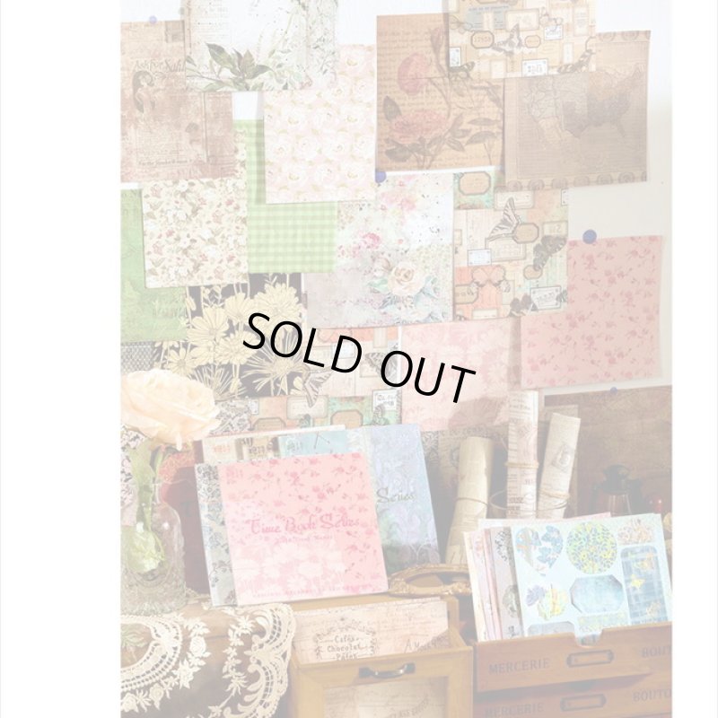 画像19: ピンク＊正方形のシールブック＊金箔入りダイカットシール付き＊20枚＊海外製