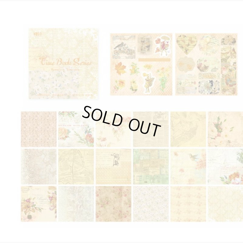 画像7: イエロー＊正方形のシールブック＊金箔入りダイカットシール付き＊20枚＊海外製