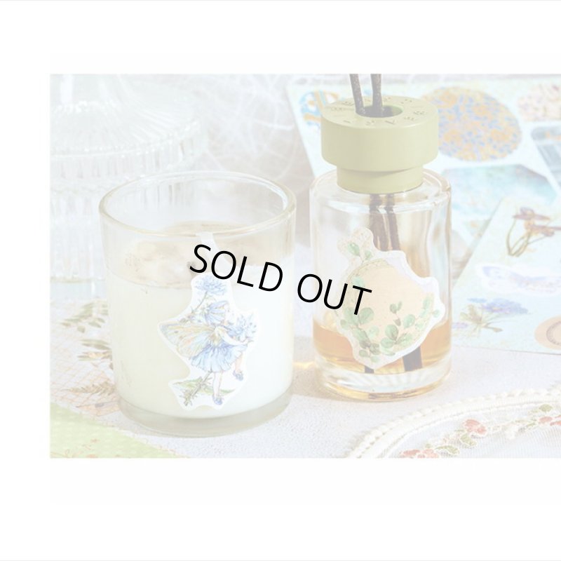 画像15: イエロー＊正方形のシールブック＊金箔入りダイカットシール付き＊20枚＊海外製