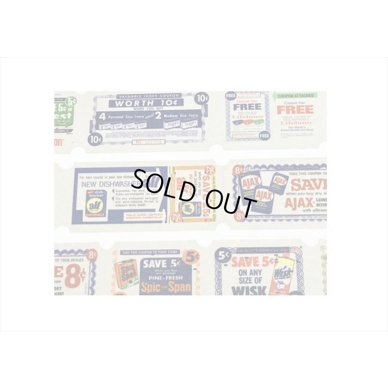 画像4: アンティーククーポン＊割引チケット＊はく離式＊海外マステ