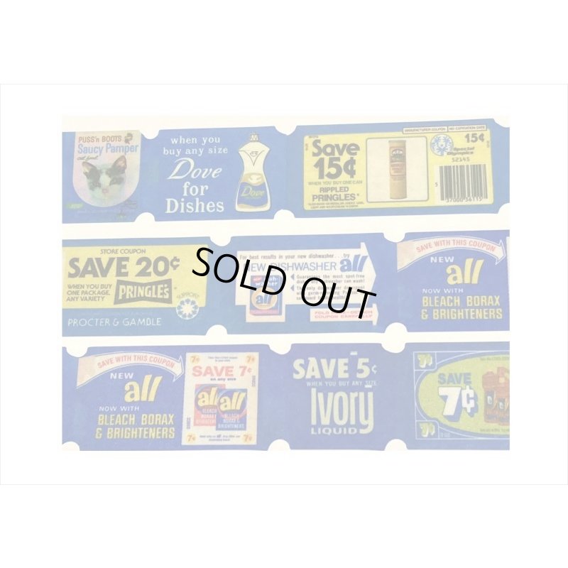 画像3: アンティーククーポン＊青色チケット＊はく離式＊海外マステ