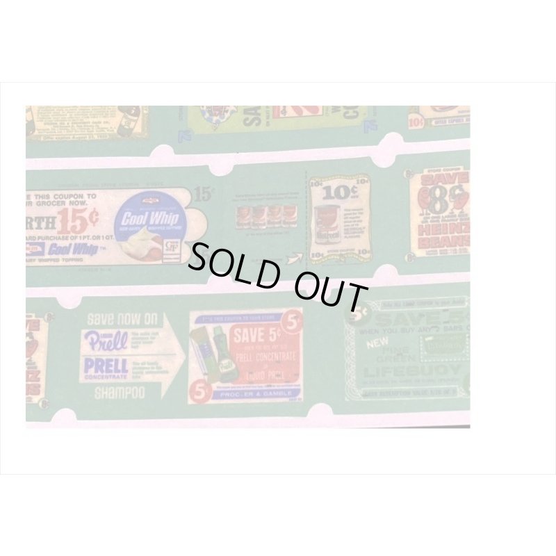 画像3: アンティーククーポン＊緑のチケット＊はく離式＊海外マステ