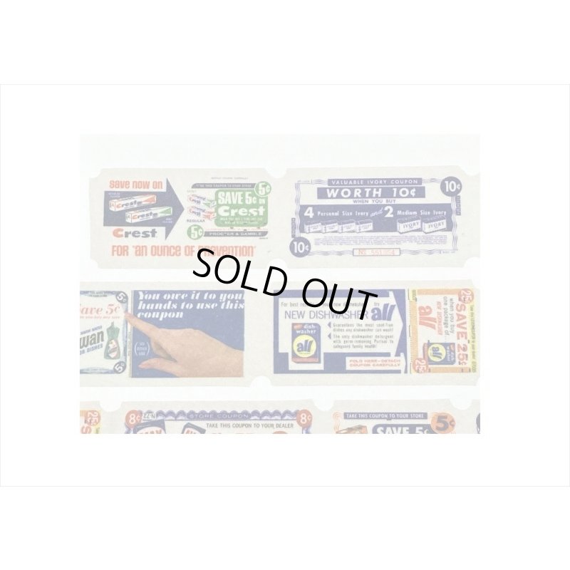 画像3: アンティーククーポン＊割引チケット＊はく離式＊海外マステ