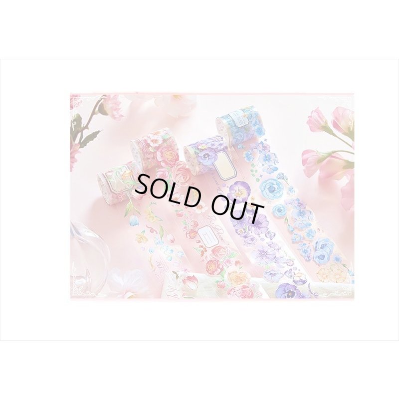 画像9: ピンクのバラ＊特殊インク＊PETテープ＊はく離式＊海外マステ