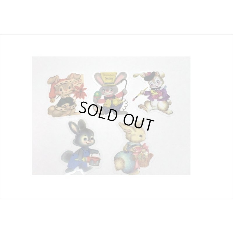 画像3: わいわいアニマル＊うさぎ＊PETシール＊40枚＊ダイカット＊海外製