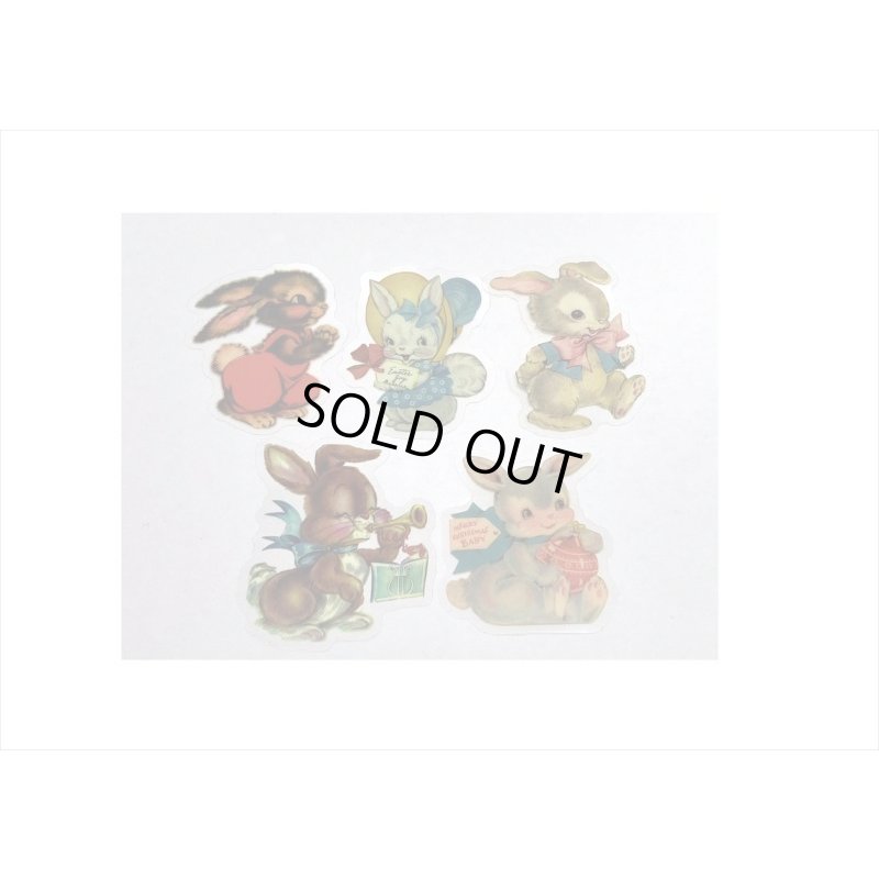 画像6: わいわいアニマル＊うさぎ＊PETシール＊40枚＊ダイカット＊海外製