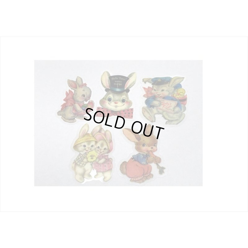 画像4: わいわいアニマル＊うさぎ＊PETシール＊40枚＊ダイカット＊海外製