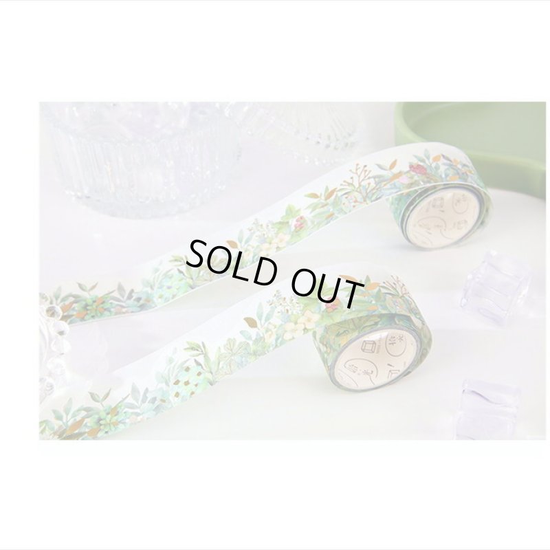 画像5: 美しい葉＊ナミナミマステ＊金箔＊はく離式＊海外マステ