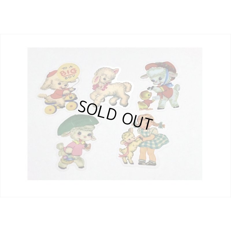 画像5: わいわいアニマル＊ひつじ＊PETシール＊40枚＊ダイカット＊海外製