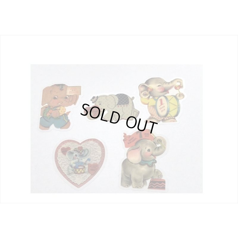 画像4: わいわいアニマル＊ぞう＊PETシール＊40枚＊ダイカット＊海外製