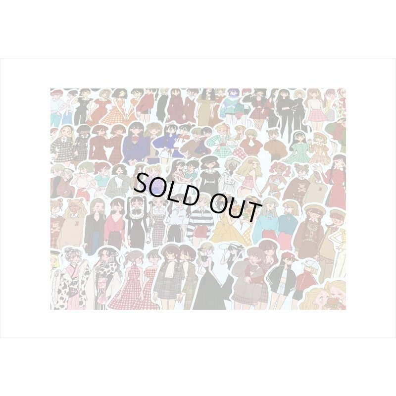 画像3: 仲良し2人組＊ダイカットシール＊50枚＊海外製