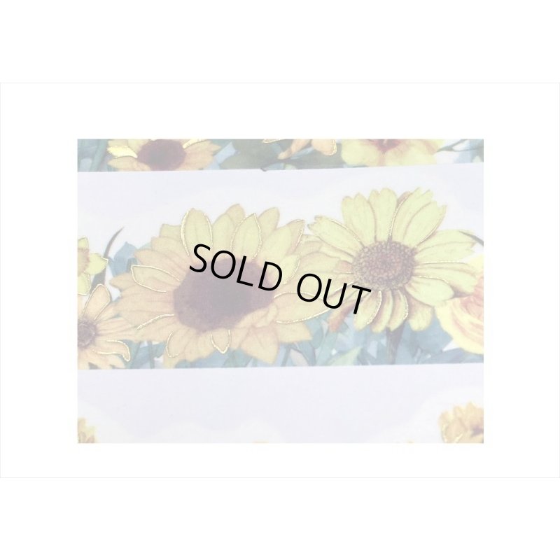 画像3: ひまわり＊ナミナミマステ＊金箔＊はく離式＊海外マステ