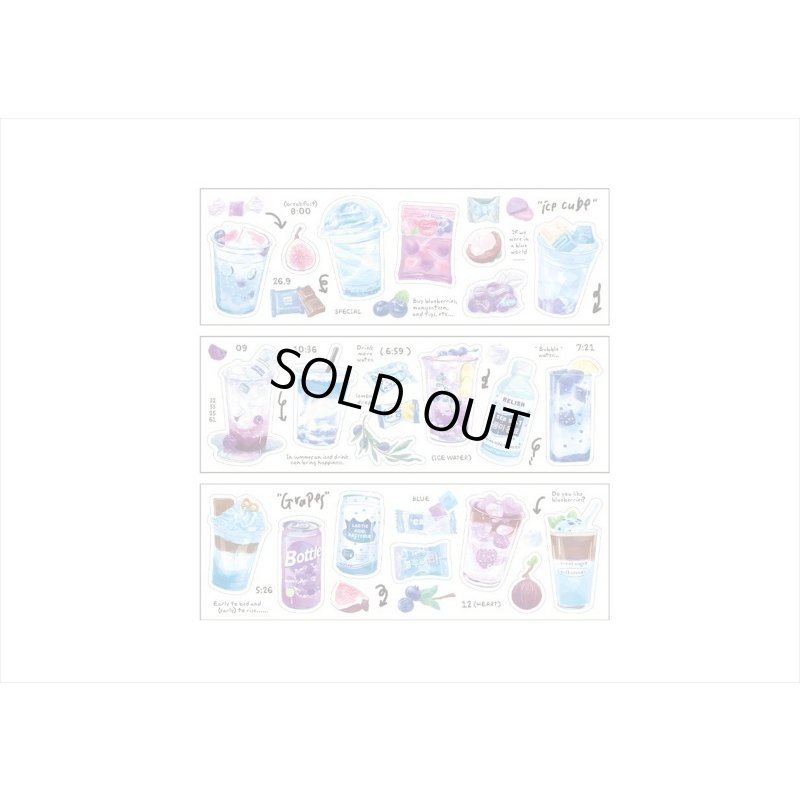 画像8: わくわくステッカー♪ブルー＊PETシール＊海外製