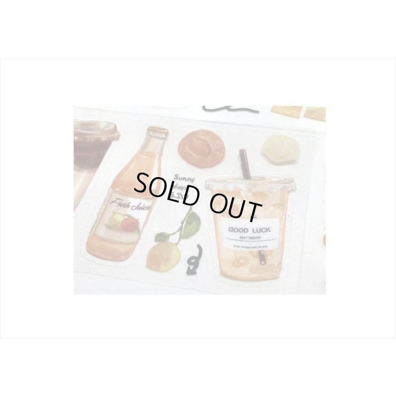 画像4: わくわくステッカー♪オレンジ＊PETシール＊海外製