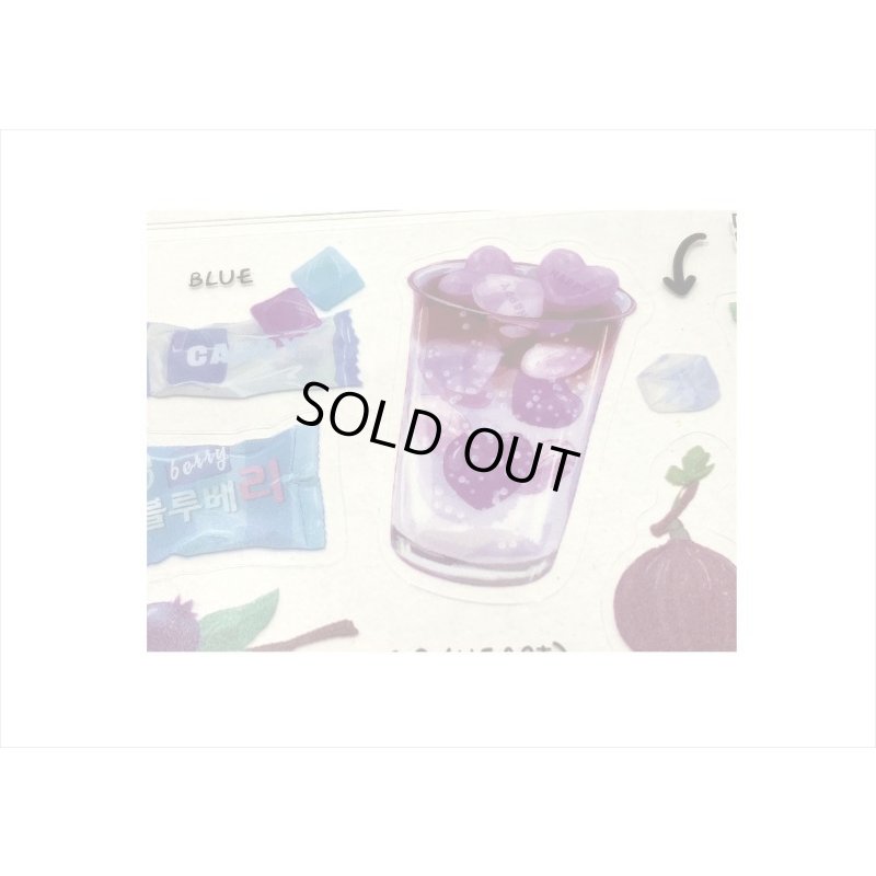 画像4: わくわくステッカー♪ブルー＊PETシール＊海外製