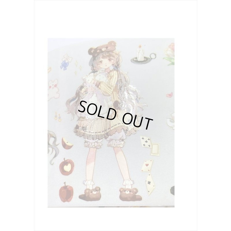 画像4: 可愛い少女＊特殊インク＊PETテープ＊新七天＊はく離式＊海外マステ＊クリックポスト不可