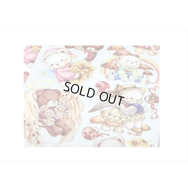 画像6: お花とクマさん＊特殊インク＊PETテープ＊新七天＊はく離式＊海外マステ＊クリックポスト不可