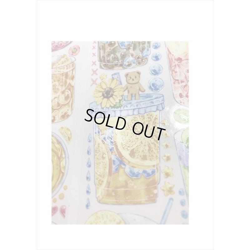 画像5: カラフルドリンク＊特殊インク＊PETテープ＊新七天＊はく離式＊海外マステ＊クリックポスト不可