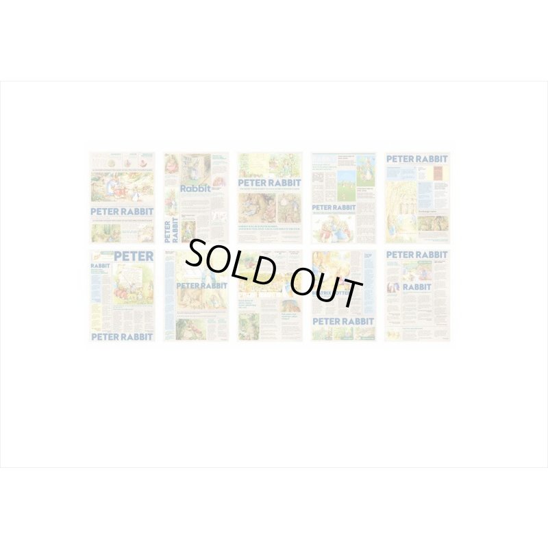 画像8: ピーターラビット＊小さな新聞＊ペーパーセット＊60枚＊海外製