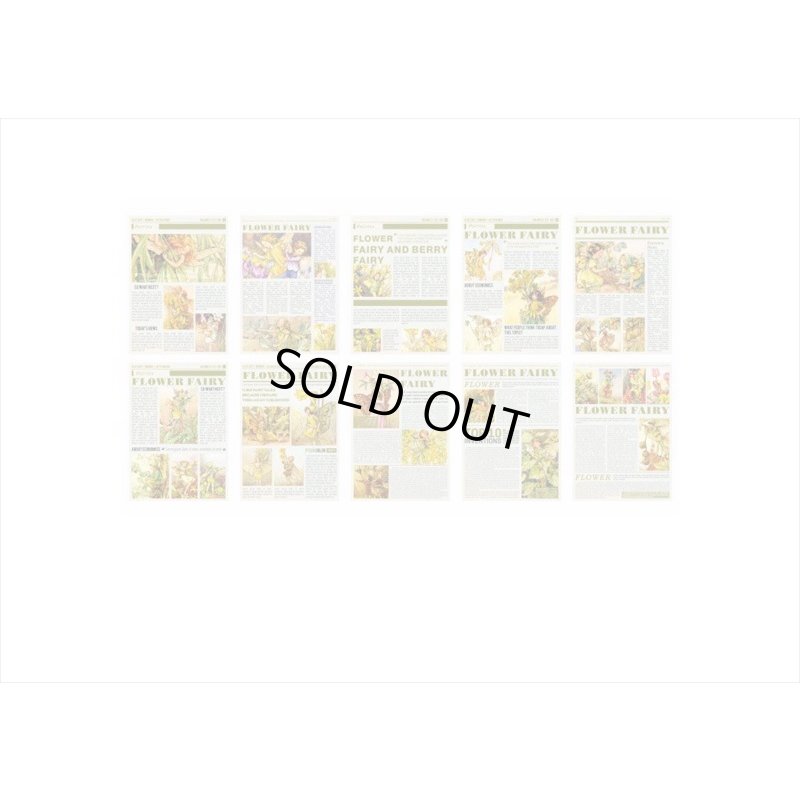 画像7: 花の妖精＊小さな新聞＊ペーパーセット＊60枚＊海外製