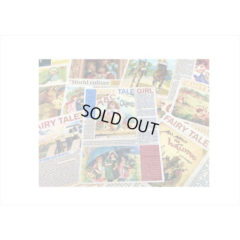 画像3: おとぎ話＊小さな新聞＊ペーパーセット＊60枚＊海外製
