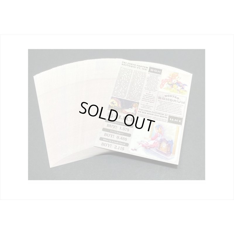 画像7: 不思議の国のアリス＊小さな新聞＊ペーパーセット＊60枚＊海外製