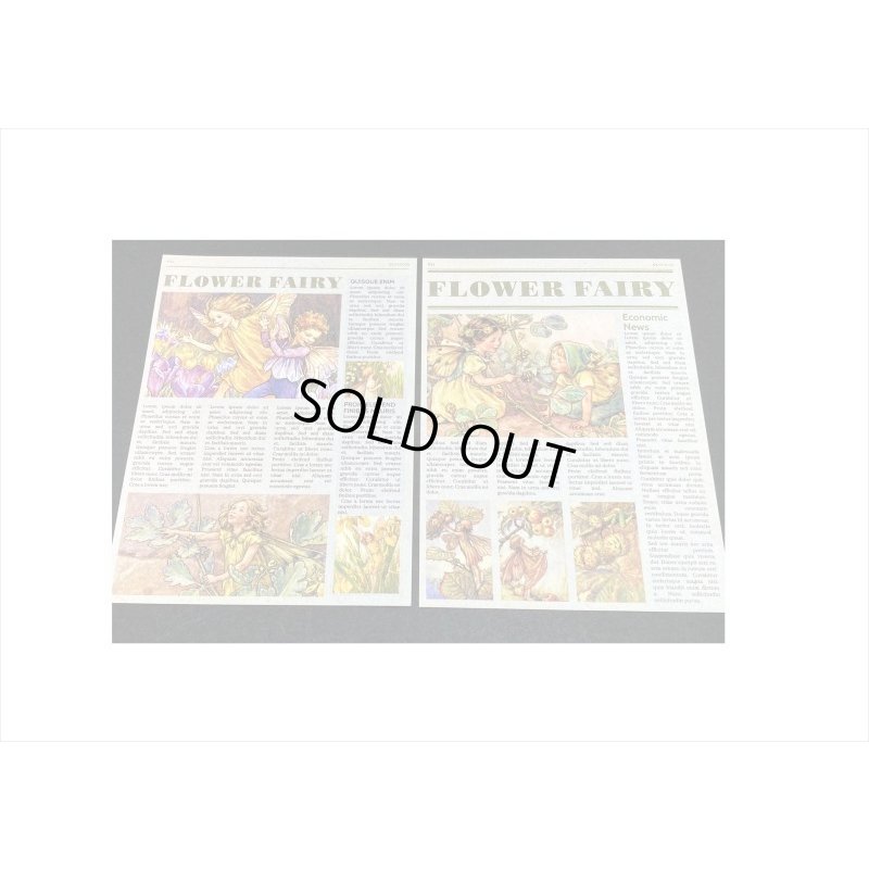 画像4: 花の妖精＊小さな新聞＊ペーパーセット＊60枚＊海外製