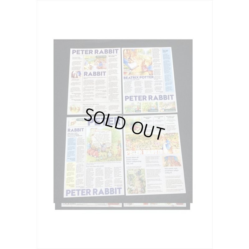 画像6: ピーターラビット＊小さな新聞＊ペーパーセット＊60枚＊海外製