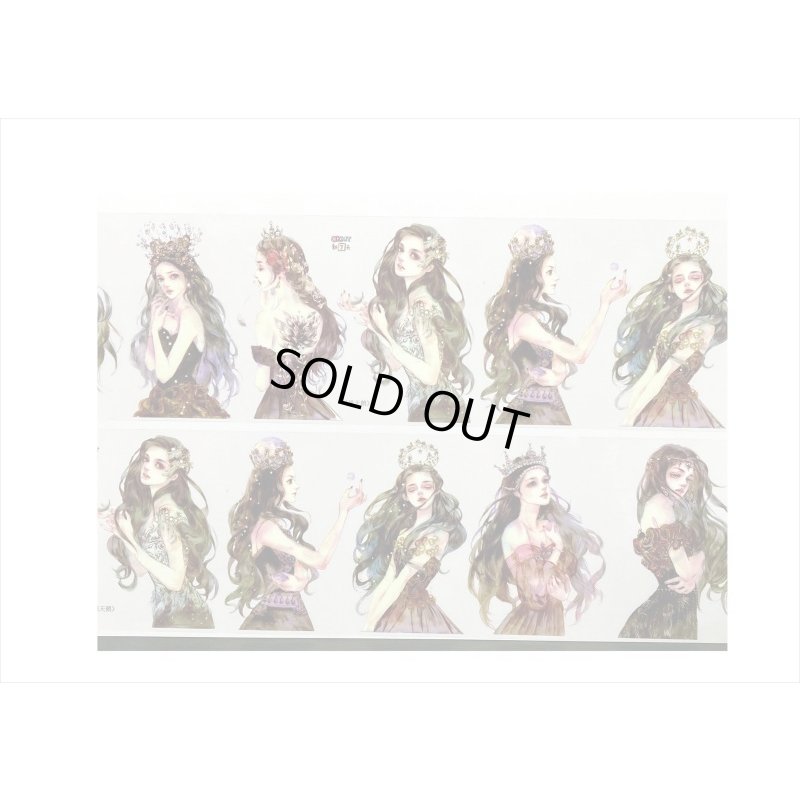 画像3: 黒いドレス＊特殊インク＊PETテープ＊新七天＊はく離式＊海外マステ＊クリックポスト不可