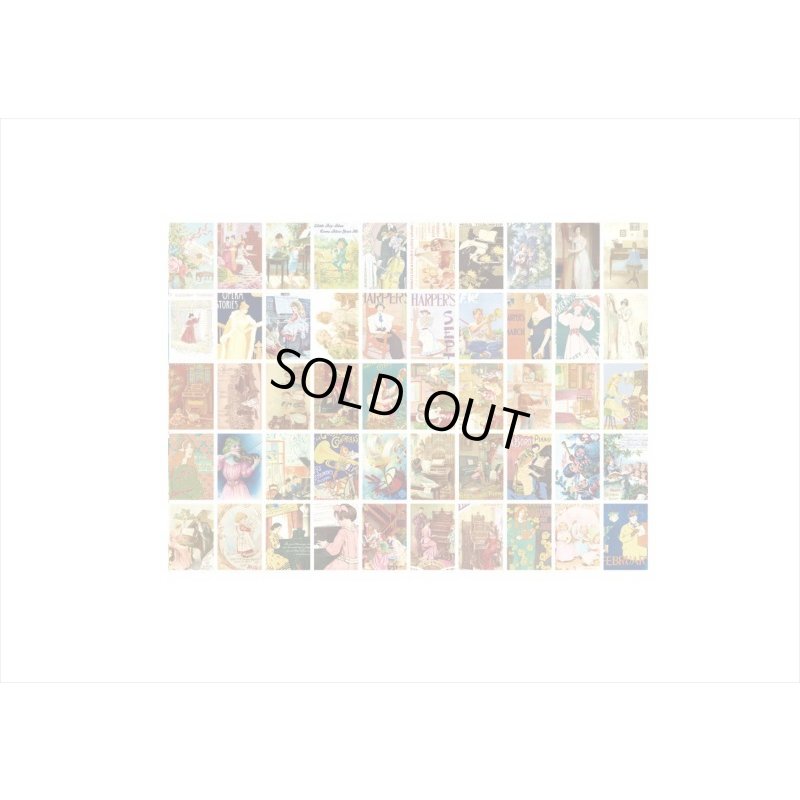 画像6: 音楽＊豆本みたいなシールブック＊50枚＊海外製