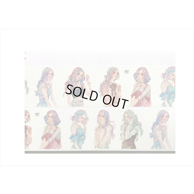 画像3: パステルヘアー＊特殊インク＊和紙テープ＊新七天＊はく離式＊海外マステ＊クリックポスト不可