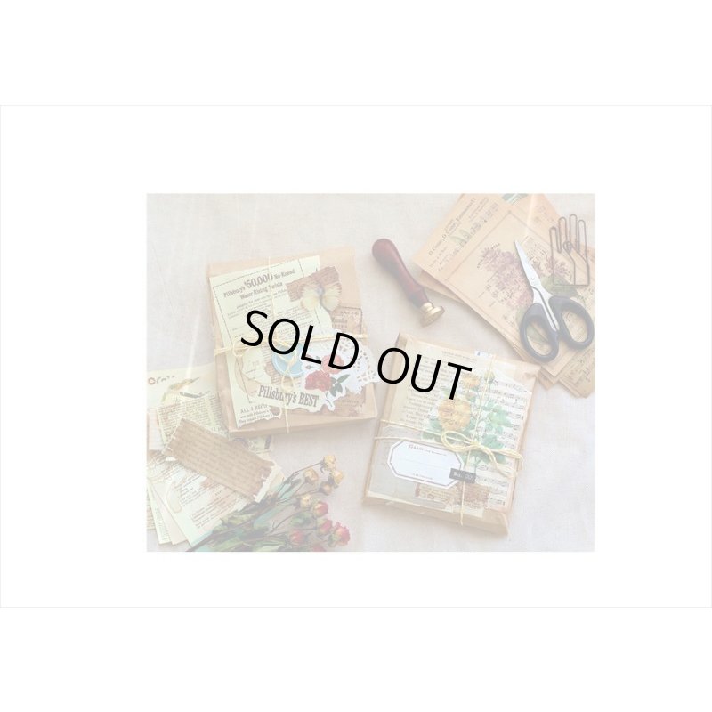 画像17: 古い洋書みたい♪＊マーク＊ペーパーセット＊60枚＊海外製