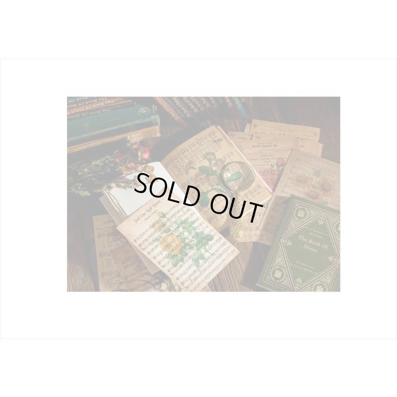 画像11: 古い洋書みたい♪＊楽譜＊ペーパーセット＊60枚＊海外製