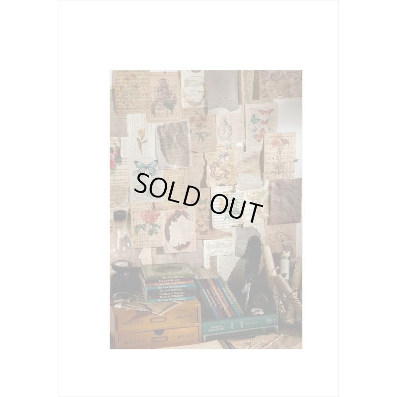 画像18: 古い洋書みたい♪＊マーク＊ペーパーセット＊60枚＊海外製