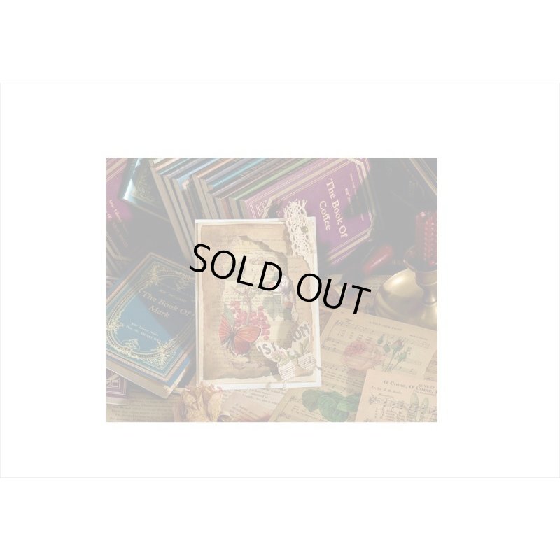 画像13: 古い洋書みたい♪＊マーク＊ペーパーセット＊60枚＊海外製