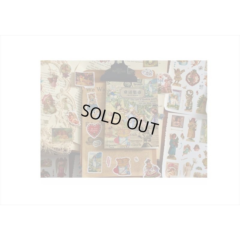 画像17: 3種のシールブック＊コラージュ＊ダイカット＊20シート＊海外製