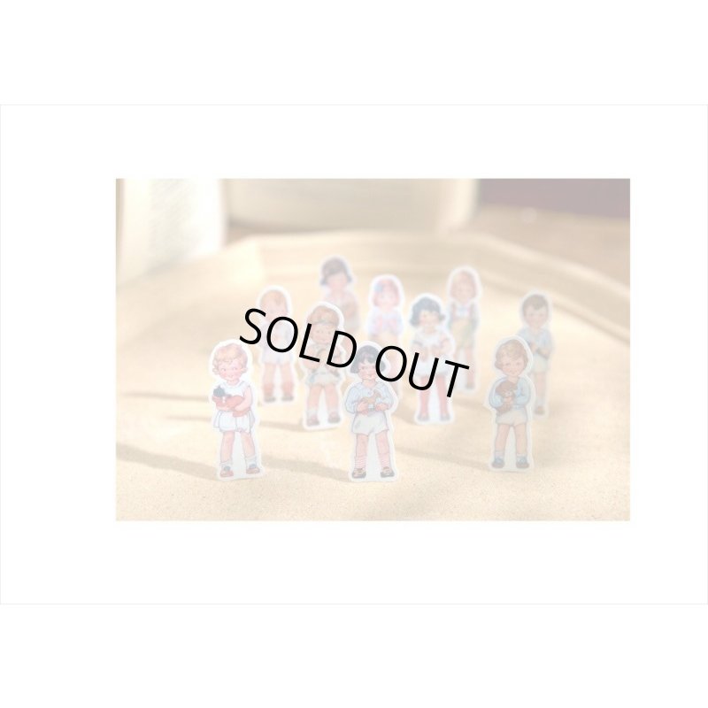 画像4: 海の音楽隊＊和紙シール＊レトロ＊着せ替え人形＊30枚入り＊海外製