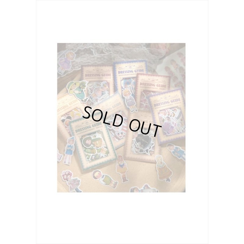 画像7: 海の音楽隊＊和紙シール＊レトロ＊着せ替え人形＊30枚入り＊海外製