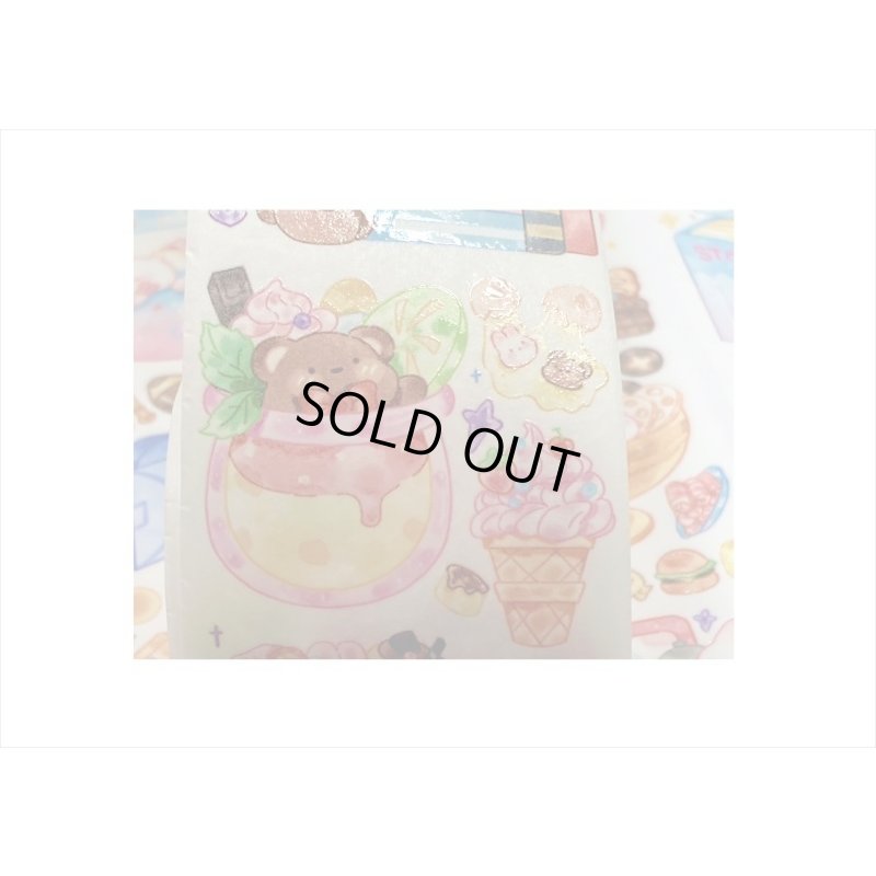 画像6: クッキング♪くま＆うさぎ✿和紙テープ＊特殊インク＊はく離式＊海外マステ＊クリックポスト不可