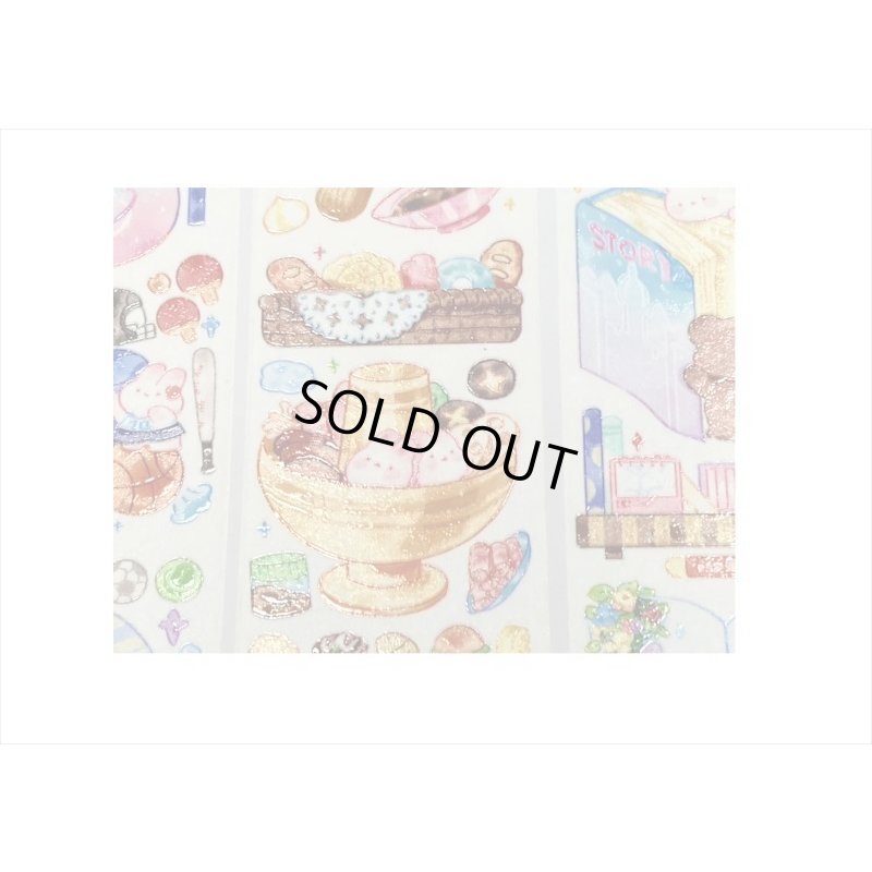 画像8: クッキング♪くま＆うさぎ✿和紙テープ＊特殊インク＊はく離式＊海外マステ＊クリックポスト不可