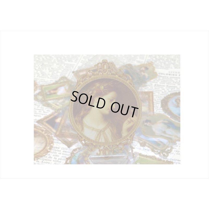 画像3: フレーム付＊文芸少女＊PETシール＊30枚入り＊海外製